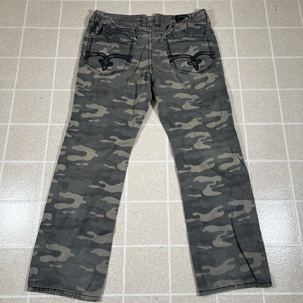 ROCK REVIVAL MEN'S 38 X 33 CAMOUFLAGE  CAMO PANTS